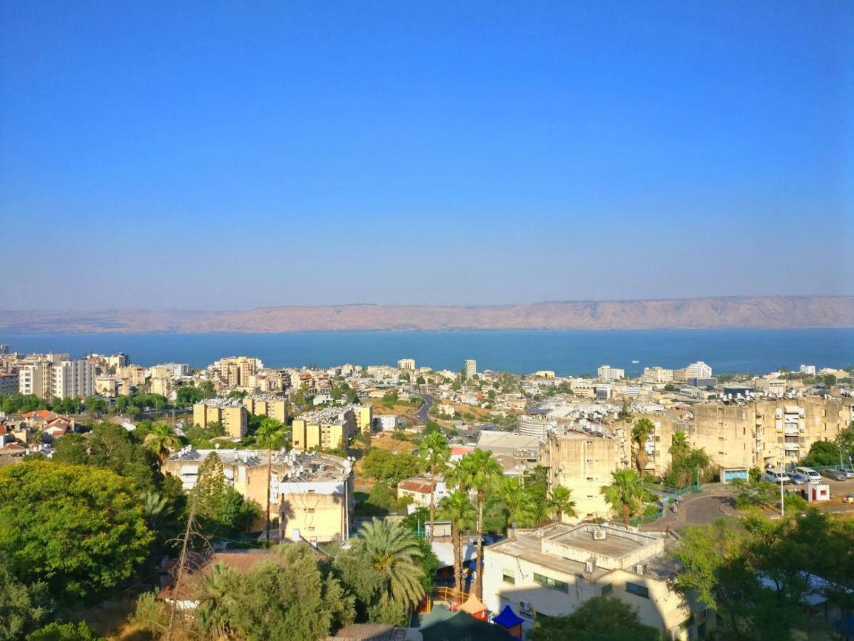 1Bdrm Apt With Panoramic View Of Sea And Mountains Тиберия Екстериор снимка